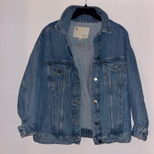 Anthropologie oversized jean jacket
